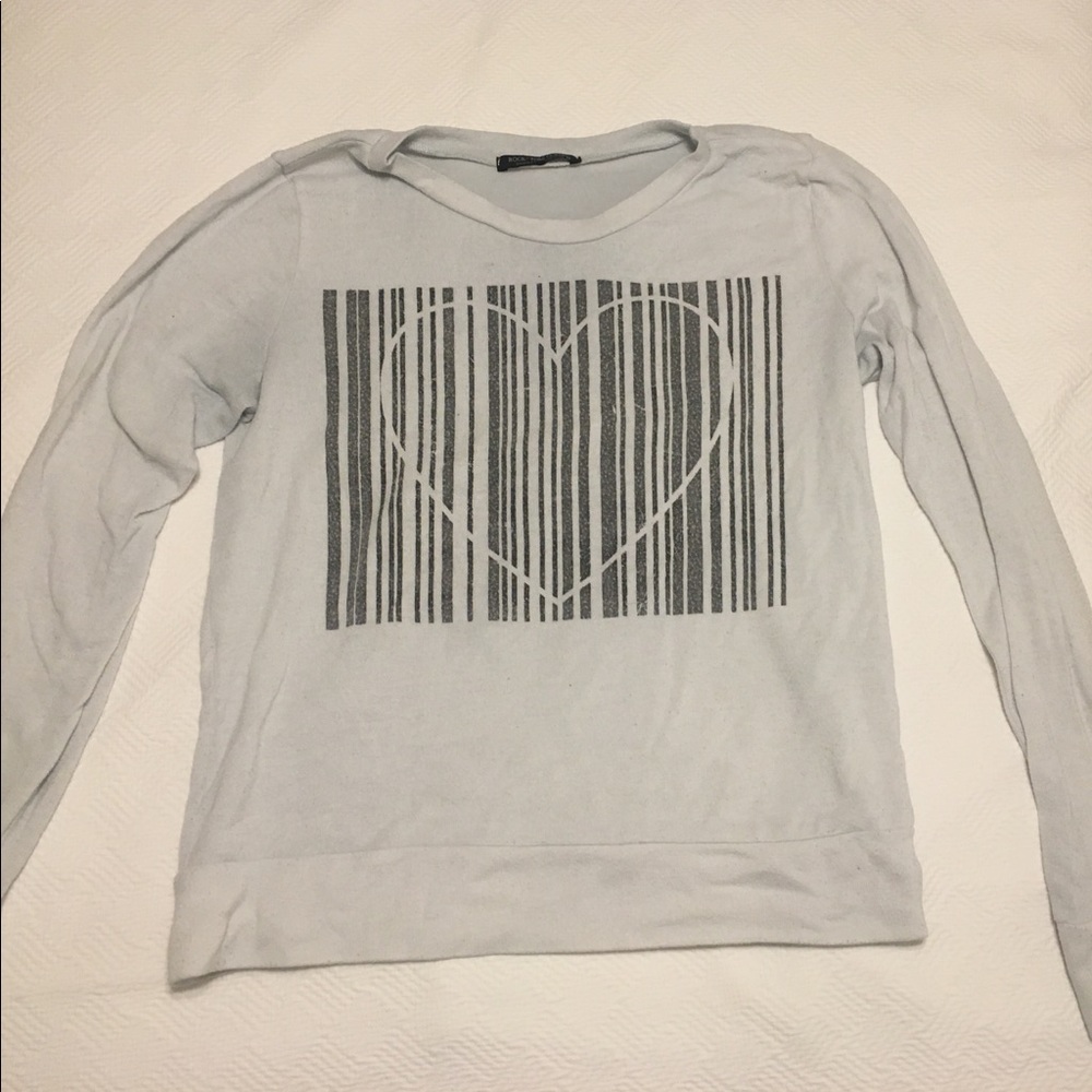 Barcode Heart Long Sleeve Shirt